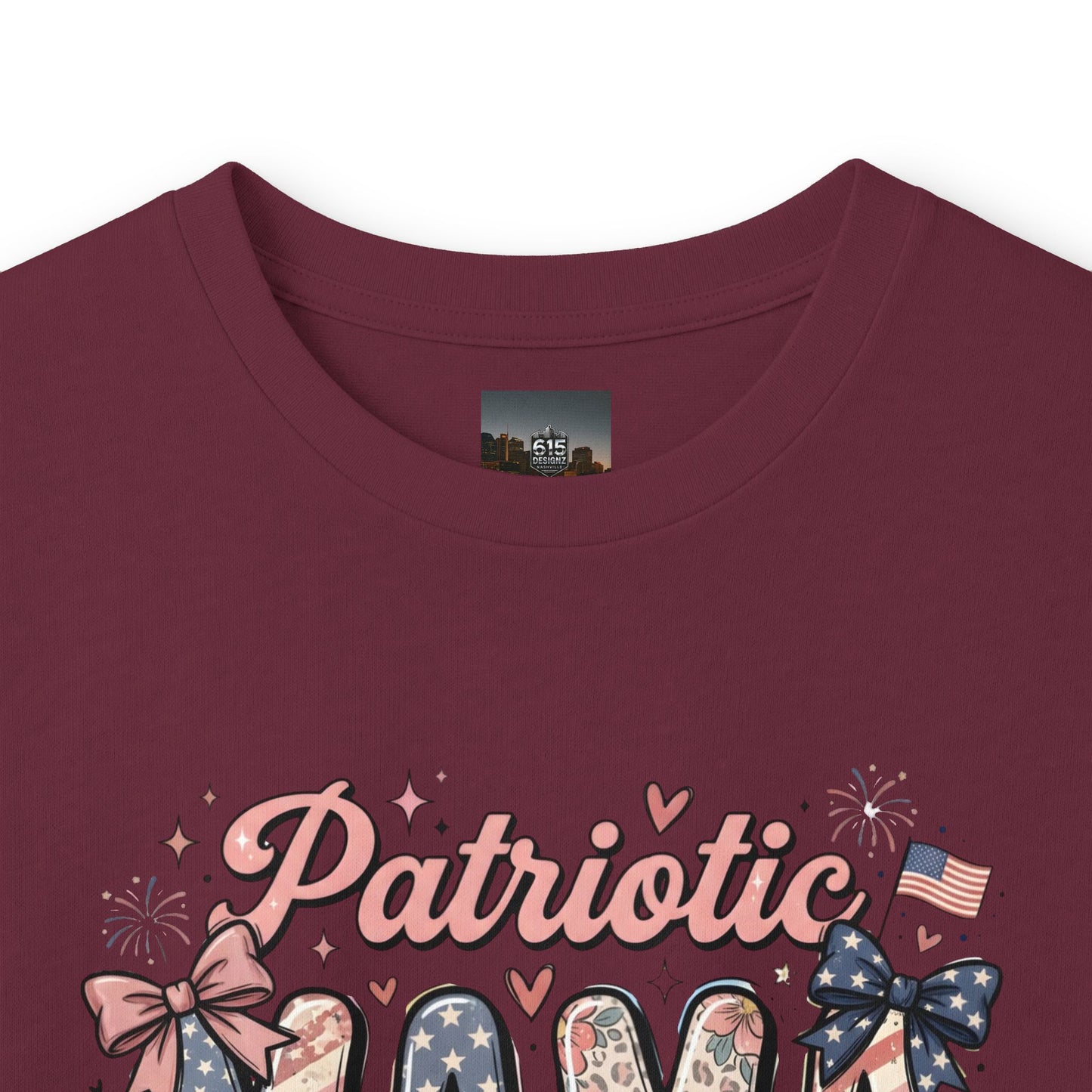 #250 Patriotic Mama 1776–2026 American Flag Long Sleeve Tee
