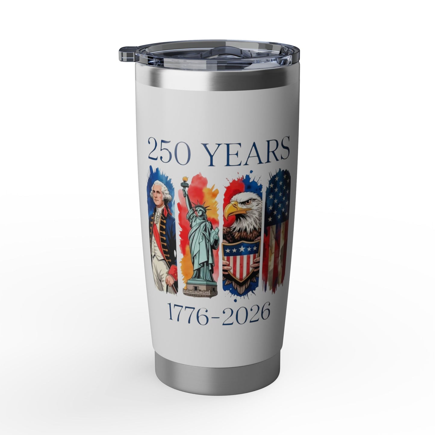 #250 250 Years American History Celebration 1776–2026 Patriotic Vagabond 20oz Tumbler Stainless Travel Cup
