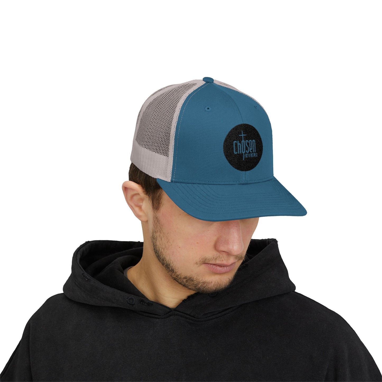 Chosen for a Purpose Trucker Cap — Embroidered Christian Snapback Hat