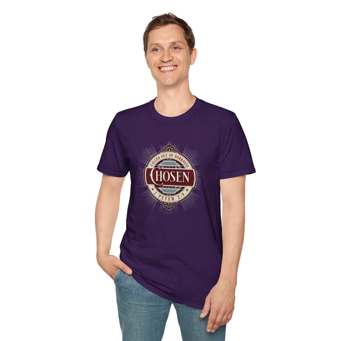 Chosen Graphic T-Shirt — "Called Out of Darkness" Faith Tee