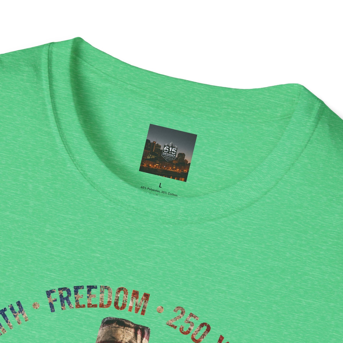 #250 Faith • Freedom 250 Years American Flag Cross & Eagle 1776-2026 T-Shirt