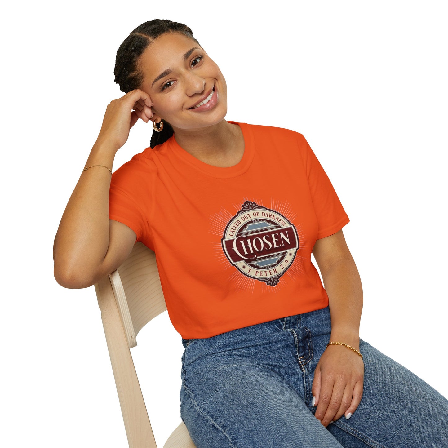 Chosen Graphic T-Shirt — "Called Out of Darkness" Faith Tee