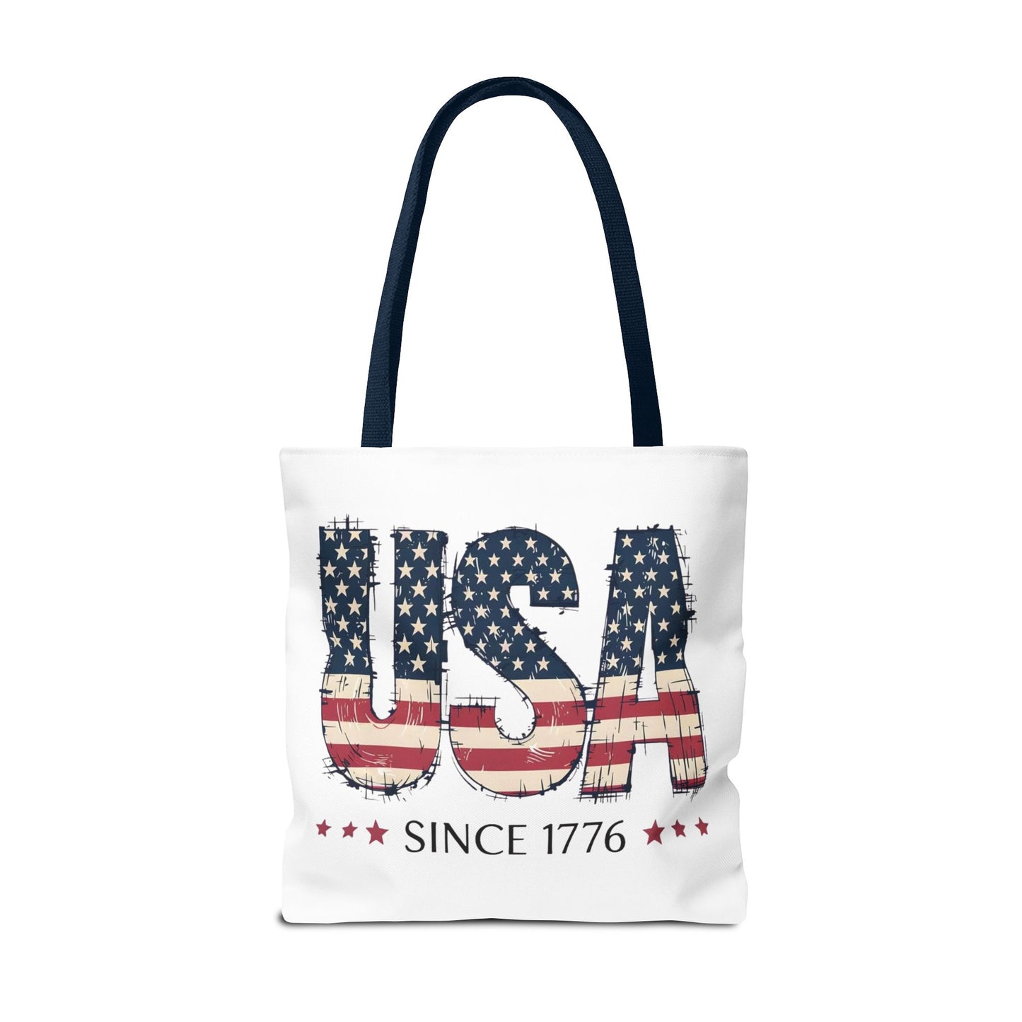 #250 USA Flag "USA Since 1776" Patriotic Tote Bag