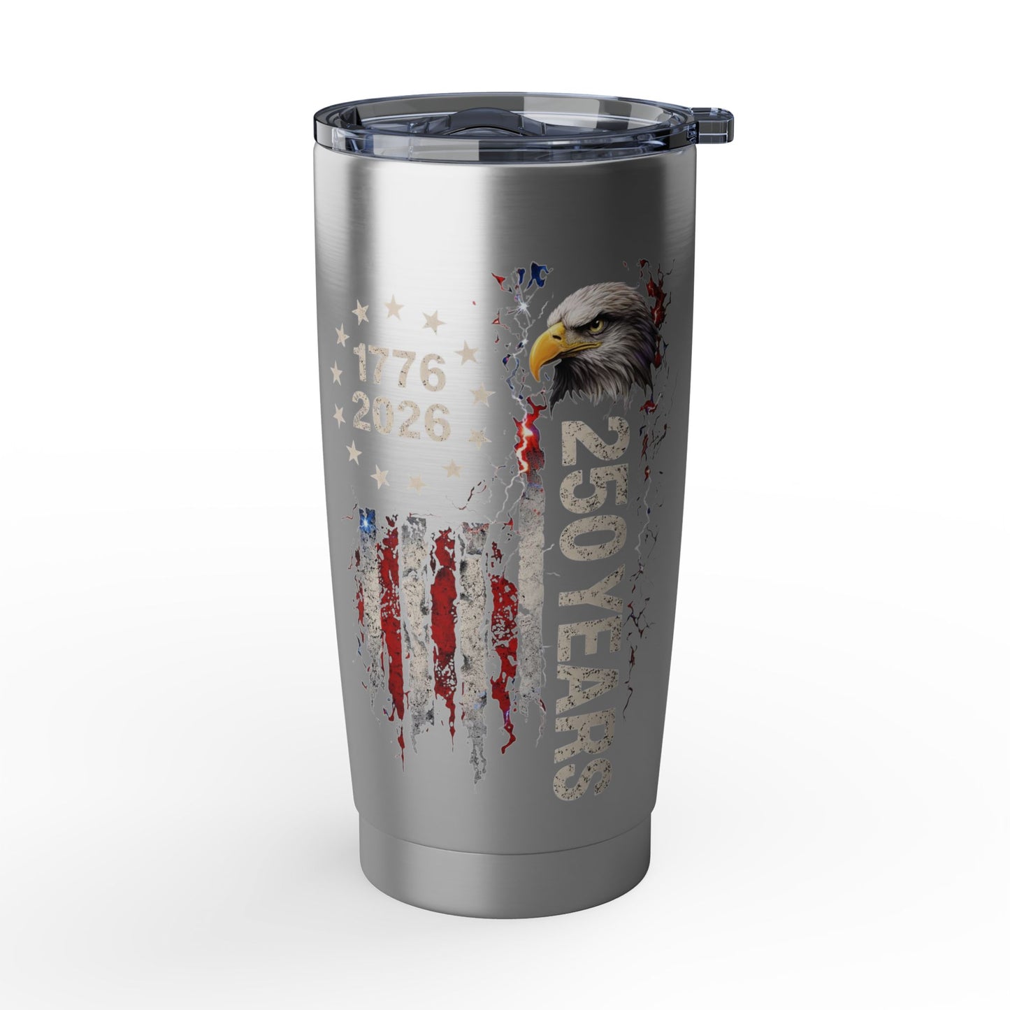 #250 1776-2026 250 Years USA Bicentennial Eagle Vagabond 20oz Tumbler Stainless Travel Cup