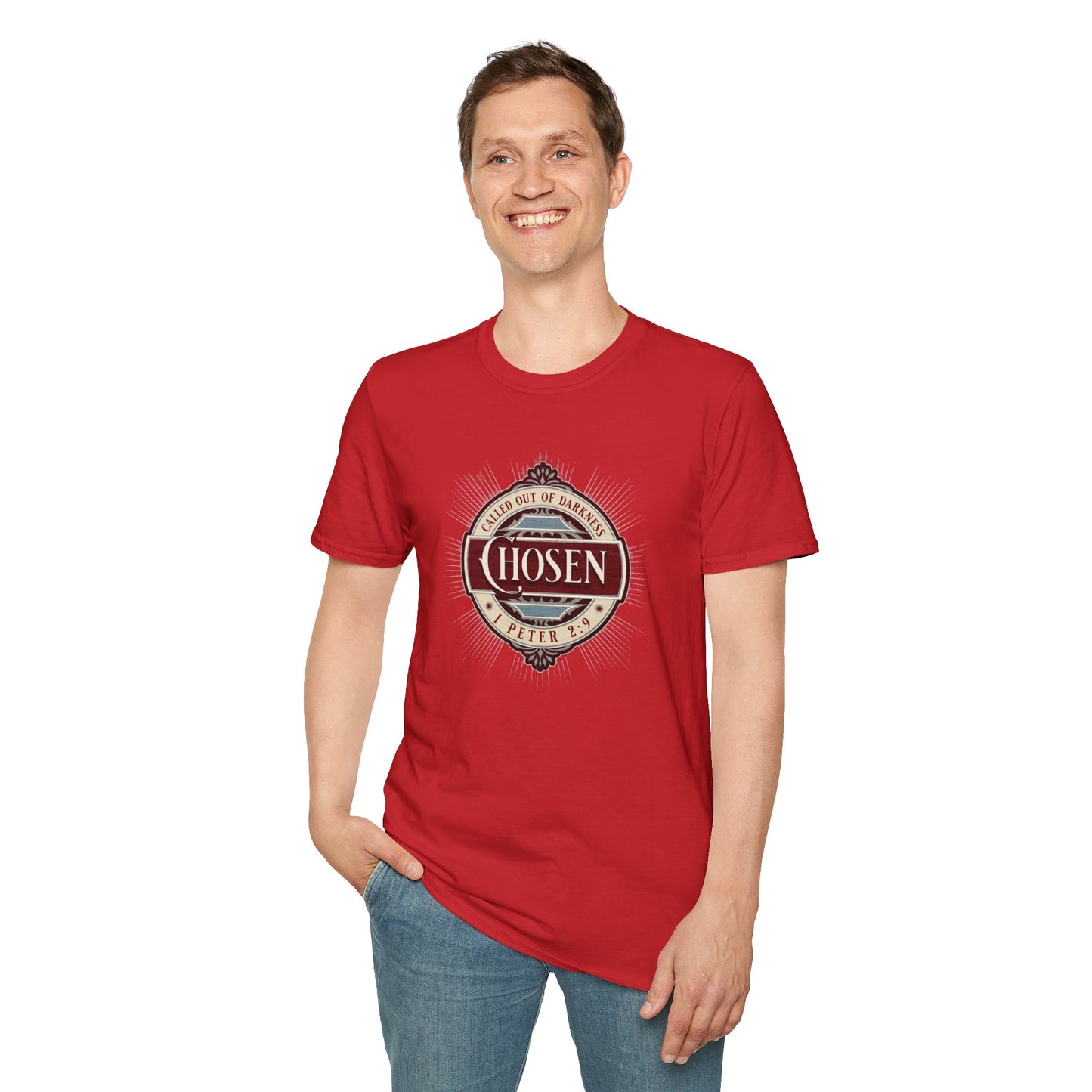 Chosen Graphic T-Shirt — "Called Out of Darkness" Faith Tee