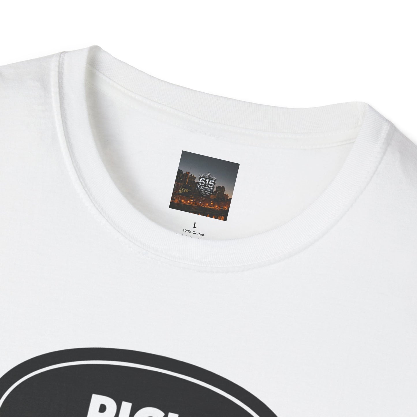 Pick Jesus T-Shirt — Christian Guitar Pick Design (Romans 10:13)