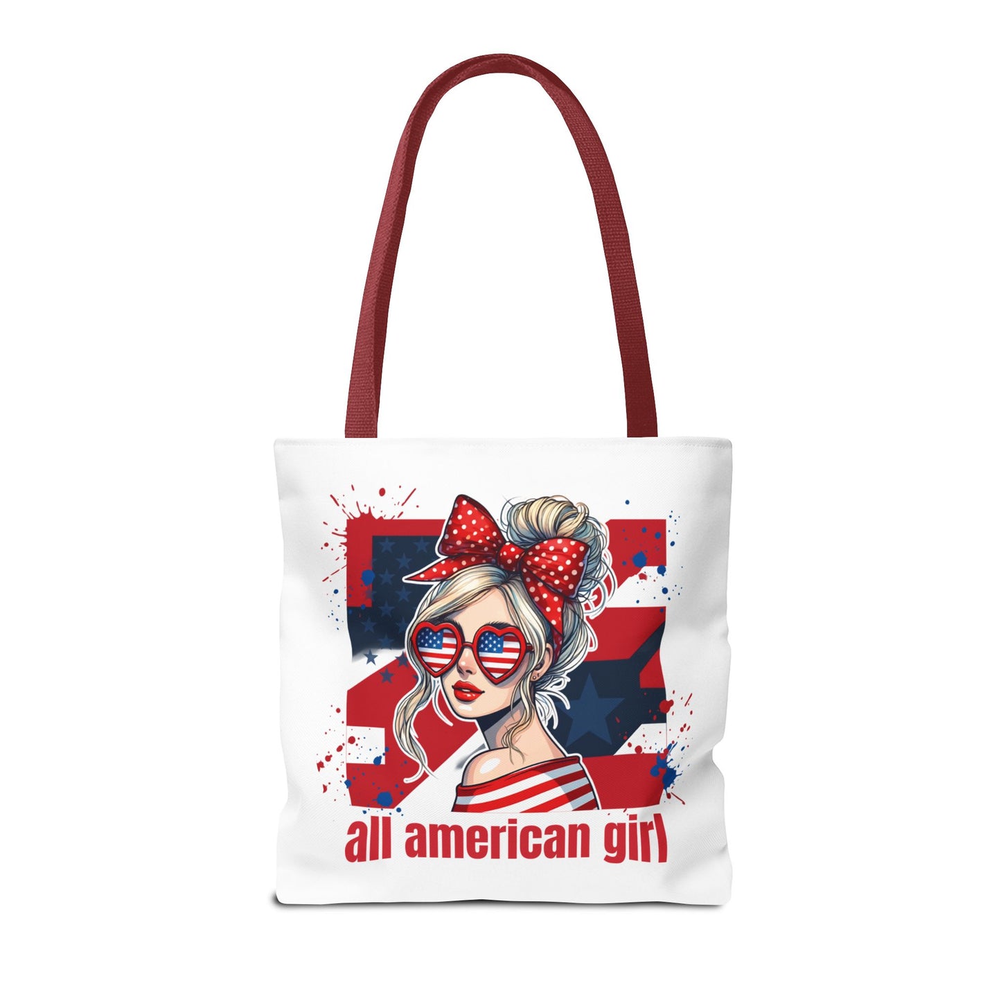 #250 All American Girl Patriotic Tote Bag