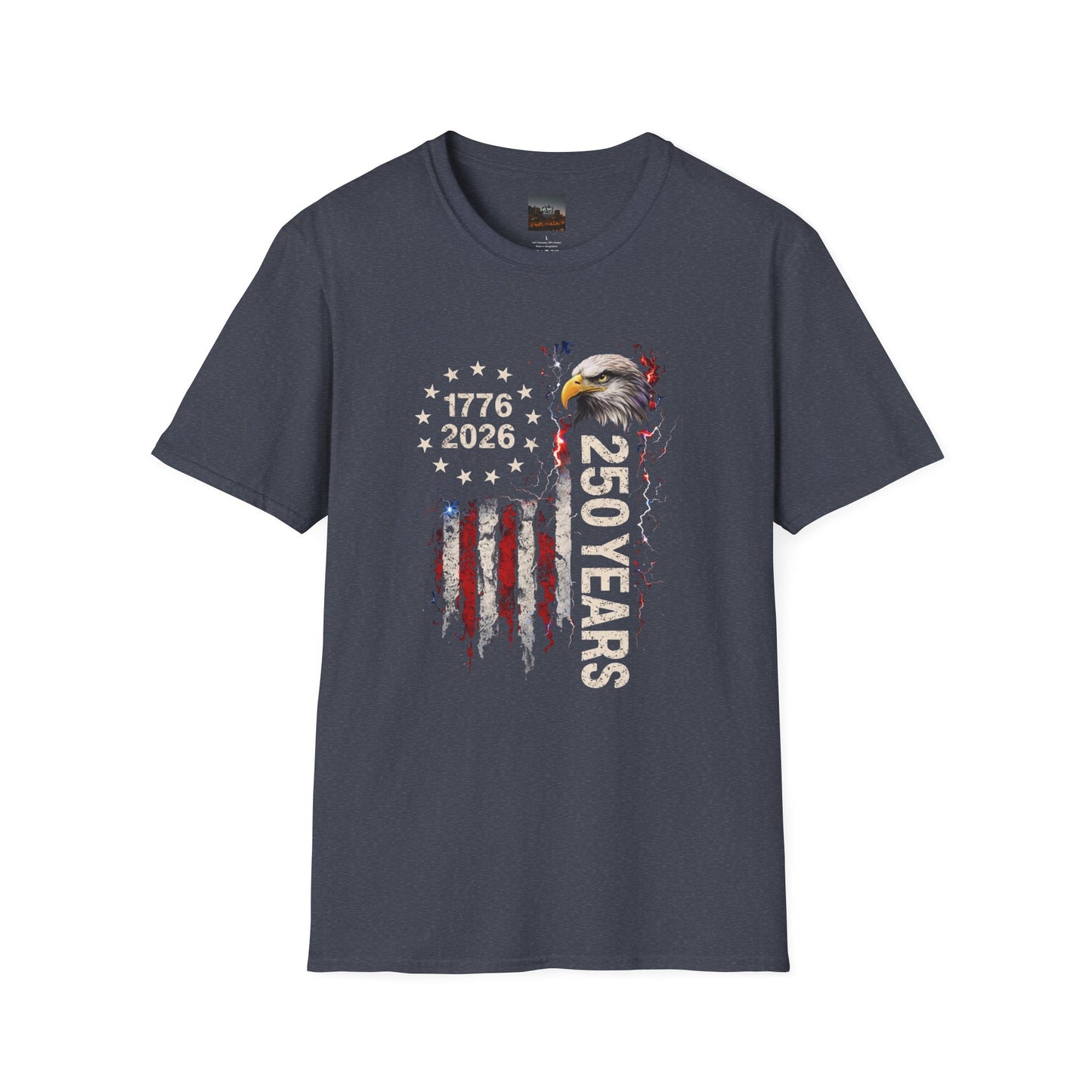 #250 1776-2026 250 Years USA Bicentennial Eagle T-Shirt