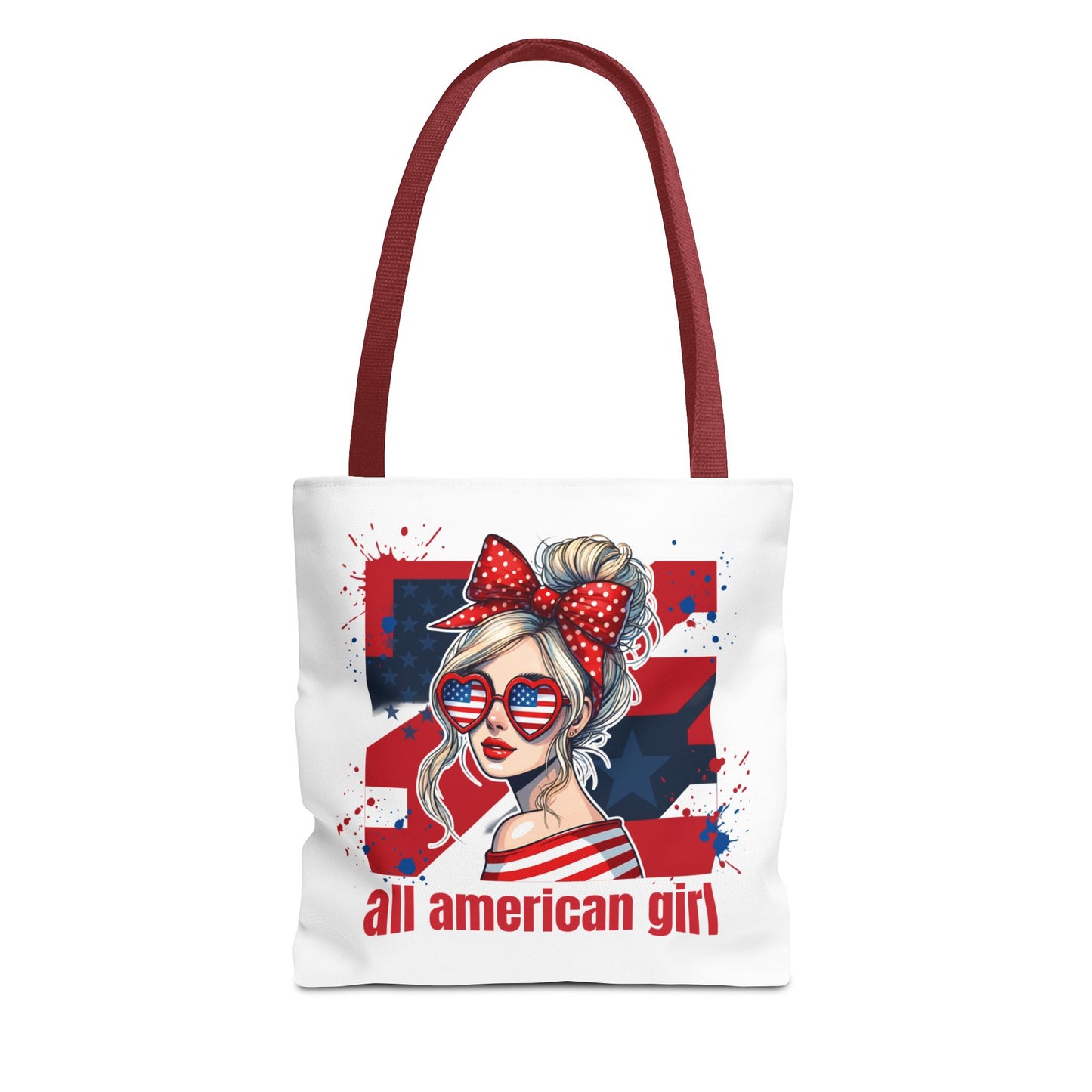 #250 All American Girl Patriotic Tote Bag