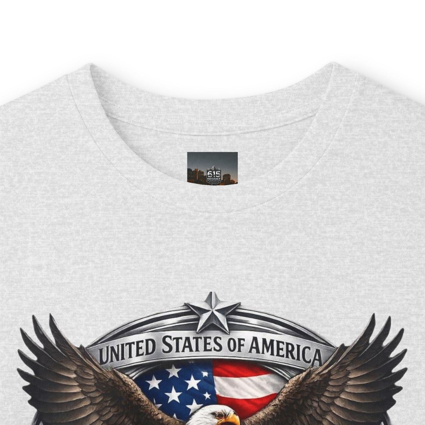 #250 Patriotic Bald Eagle 250 United States Emblem Long Sleeve Tee