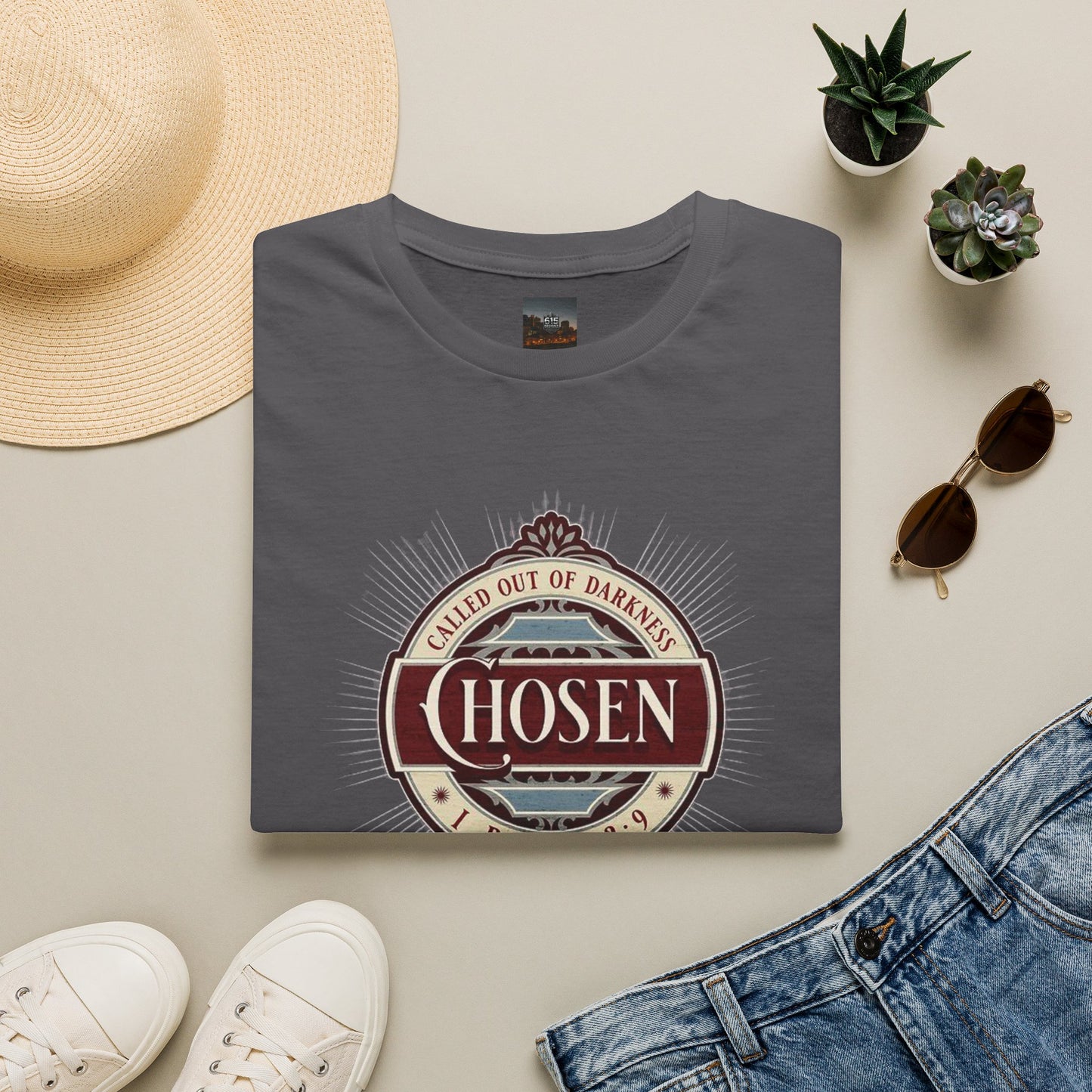 Chosen Graphic T-Shirt — "Called Out of Darkness" Faith Tee