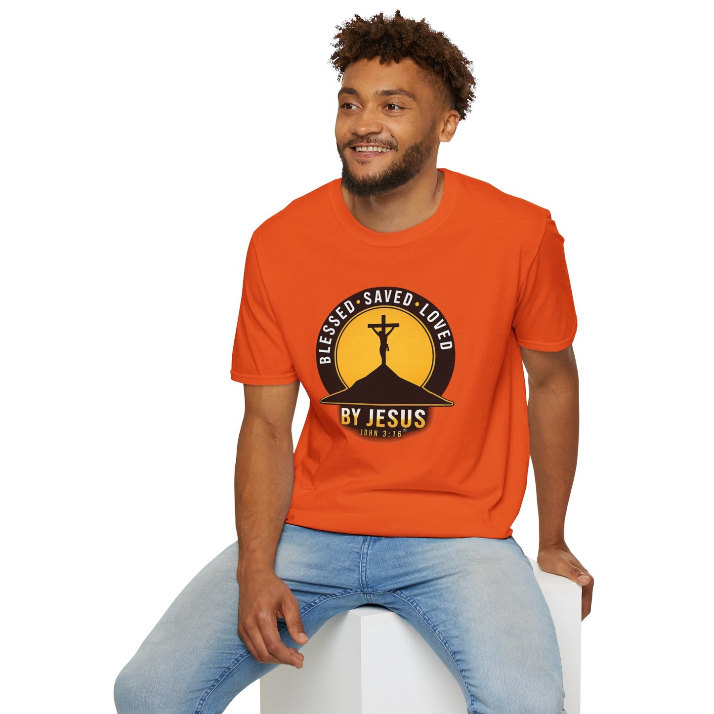 Blessed • Saved • Loved by Jesus T-Shirt — Christian Faith Tee