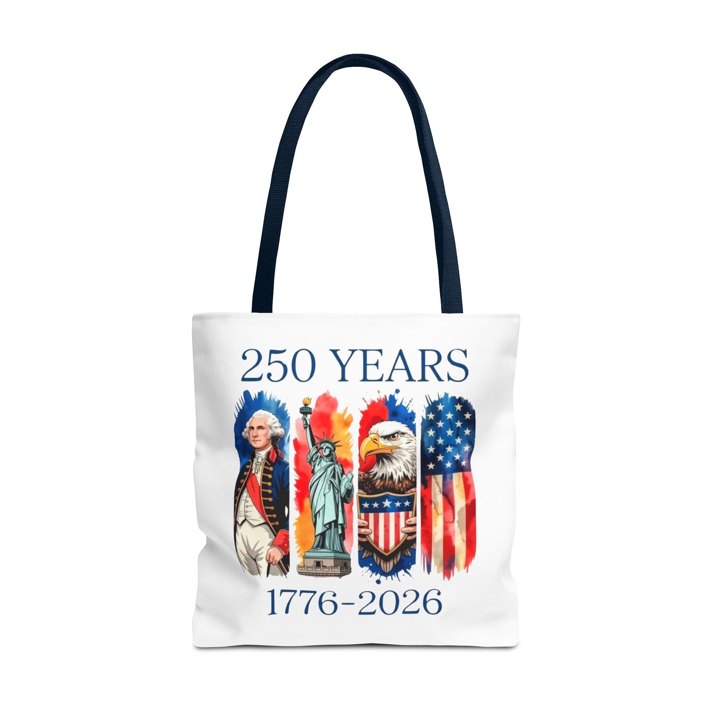 #250 250 Years American History Celebration 1776–2026 Patriotic Tote Bag