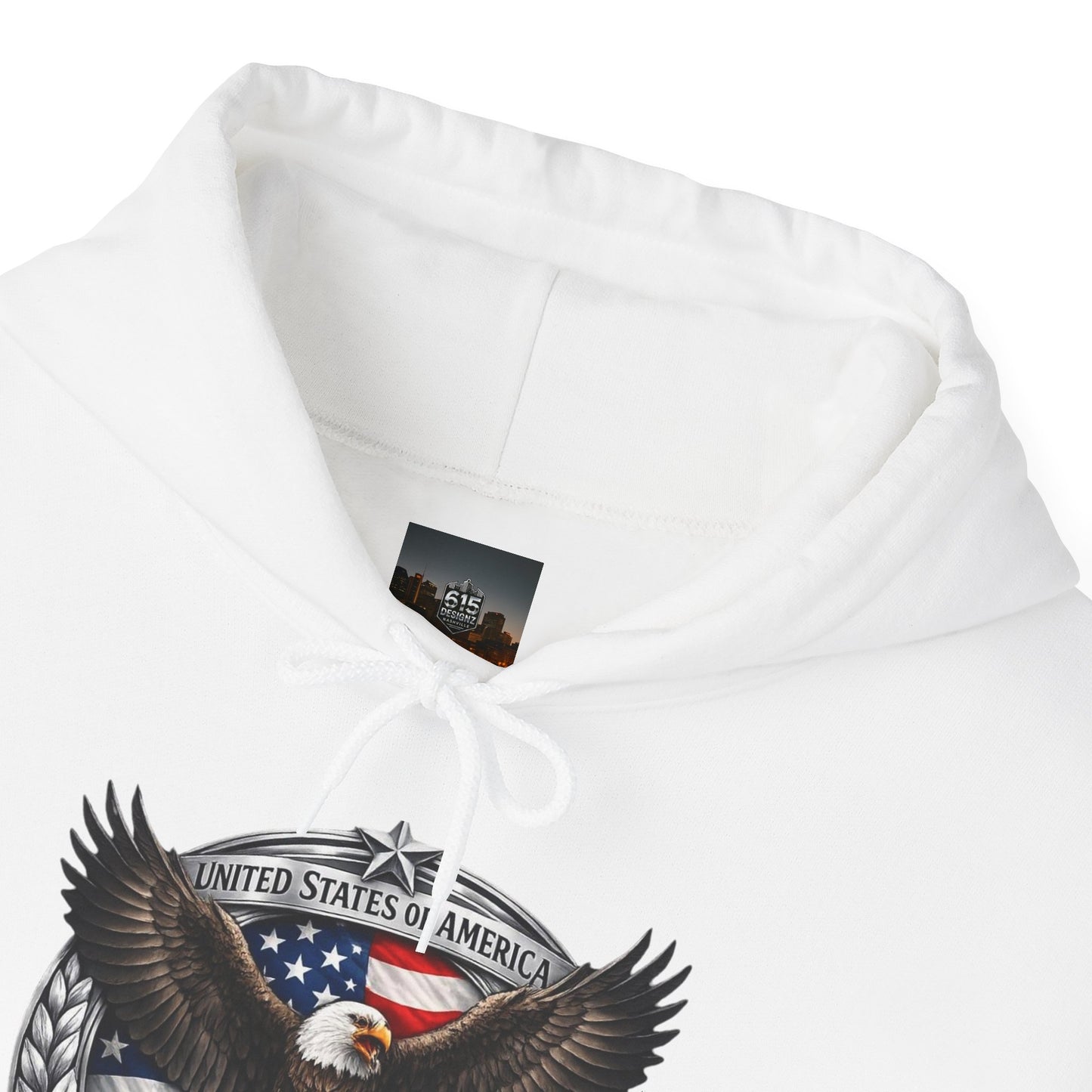 #250 Patriotic Bald Eagle 250 United States Emblem Hoodie