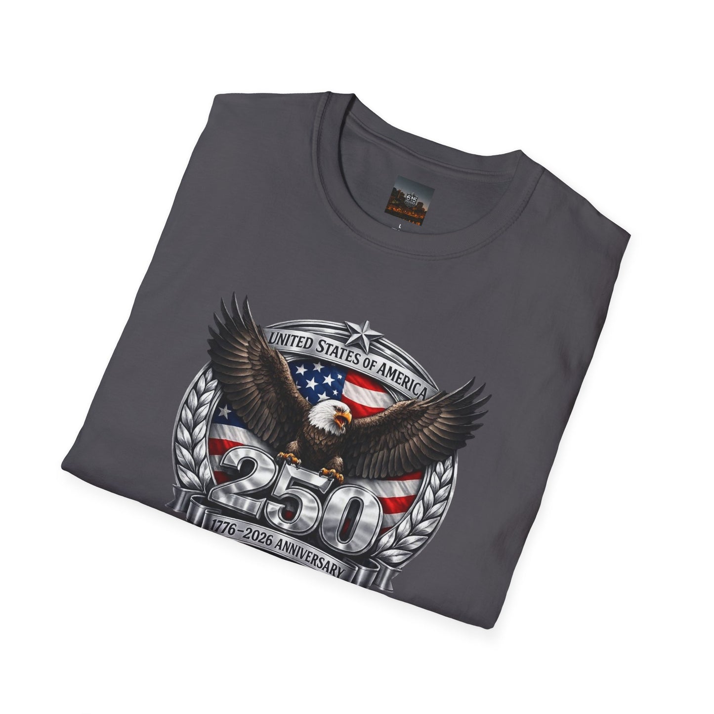 #250 Patriotic Bald Eagle 250 United States Emblem T-Shirt