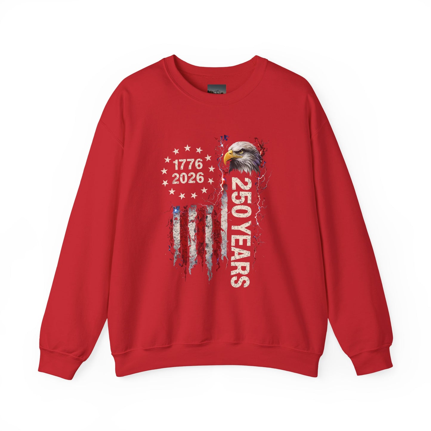 #250 1776-2026 250 Years USA Bicentennial Eagle Crewneck Sweatshirt