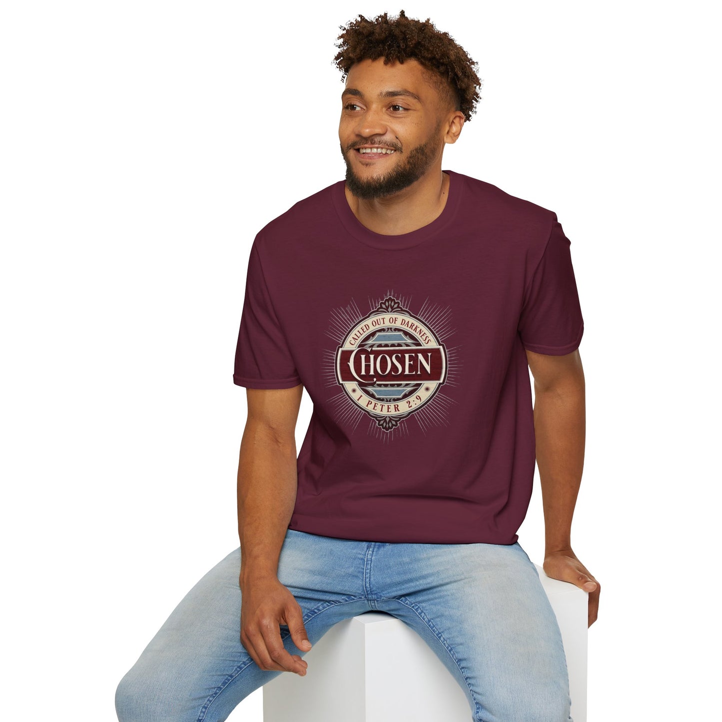 Chosen Graphic T-Shirt — "Called Out of Darkness" Faith Tee