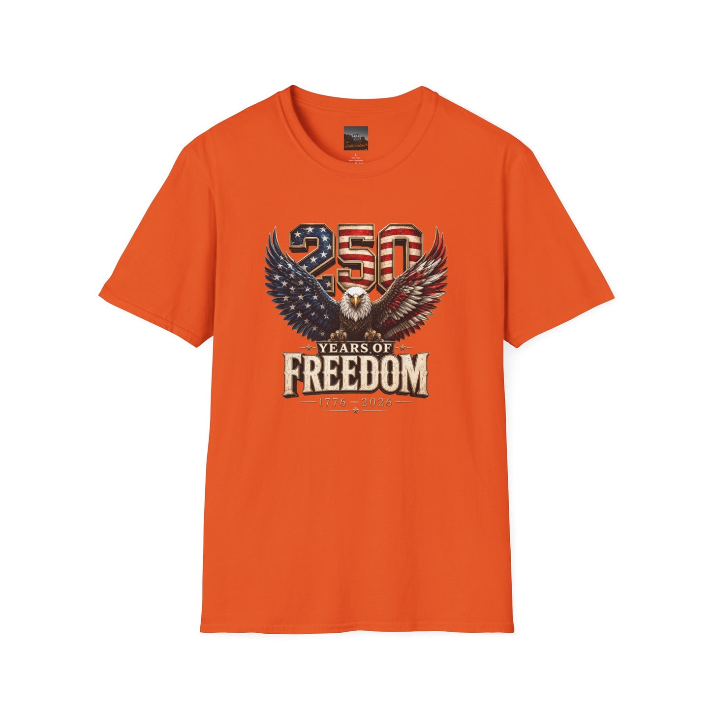 #250 250 Years of Freedom Eagle Patriotic American Flag Anniversary (1776–2026) T-Shirt