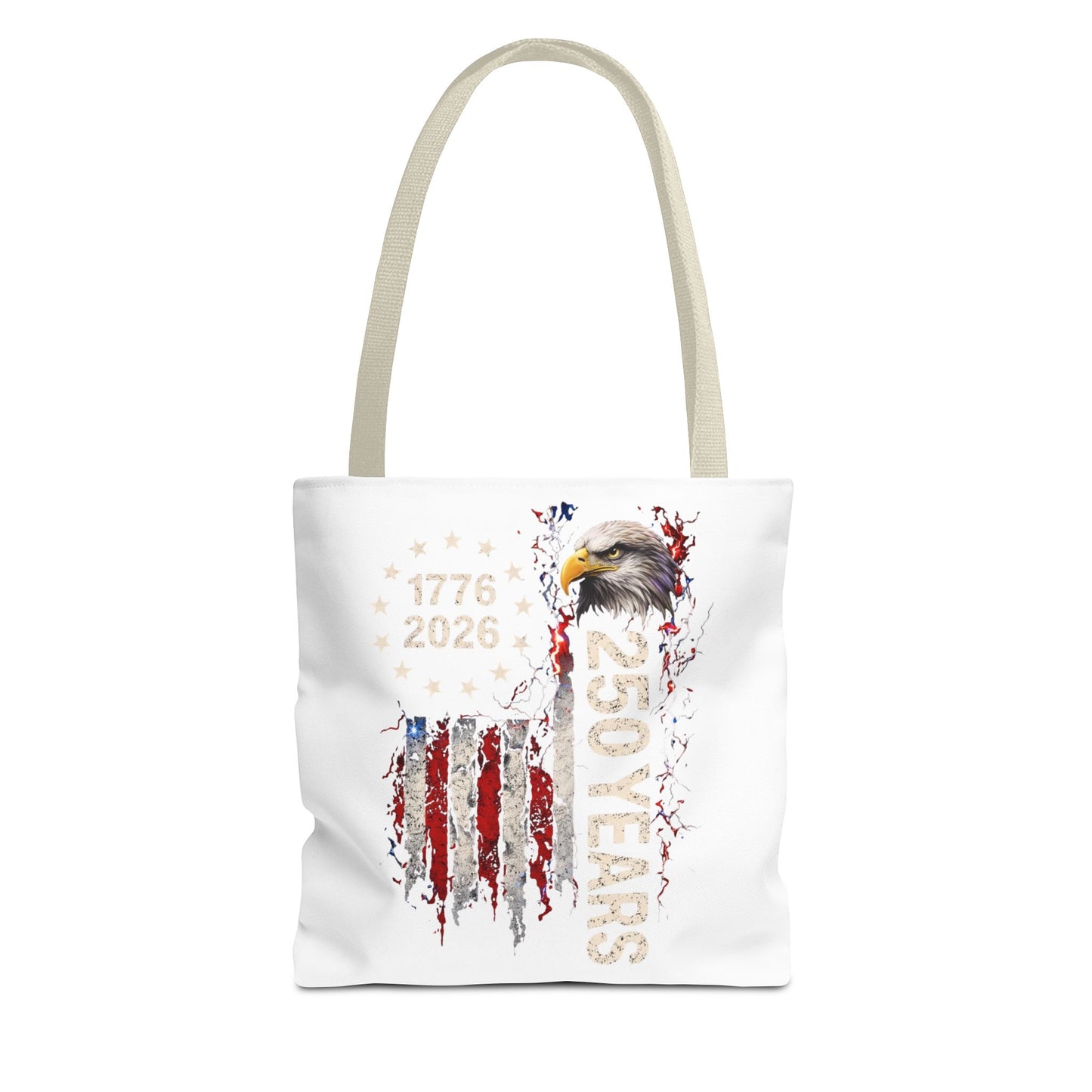 #250 1776-2026 250 Years USA Bicentennial Eagle Tote Bag