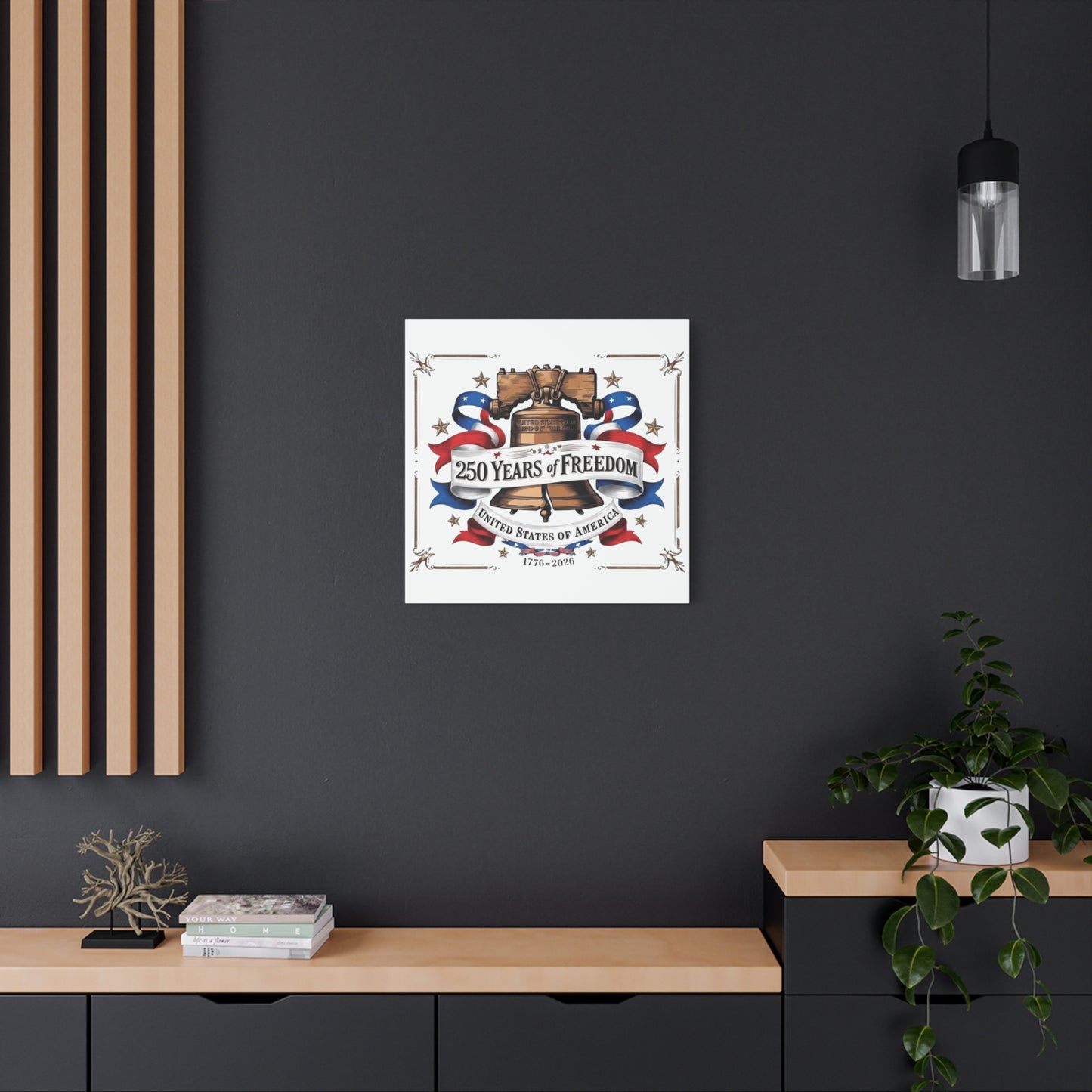 #250 250 Years of Freedom Liberty Bell Matte Canvas Wall Art