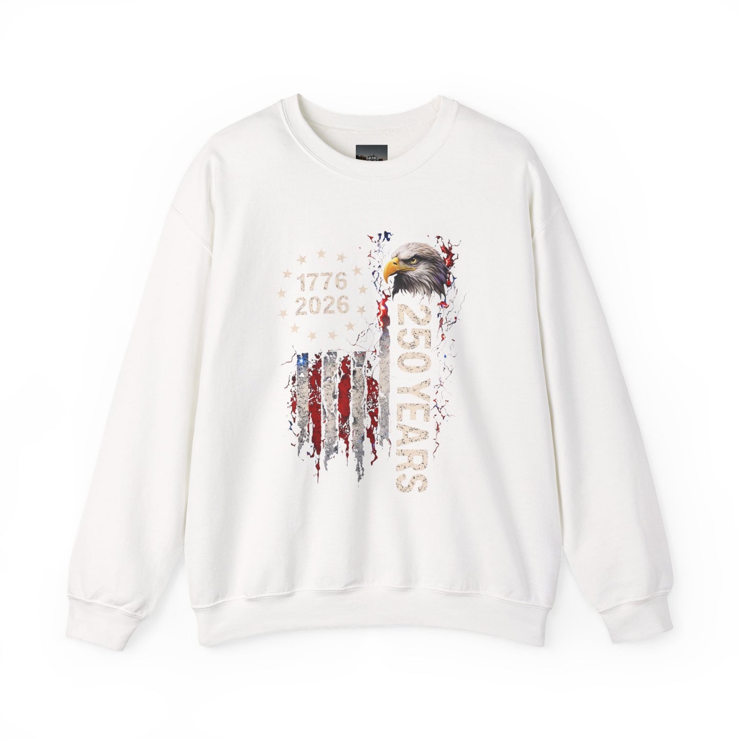#250 1776-2026 250 Years USA Bicentennial Eagle Crewneck Sweatshirt