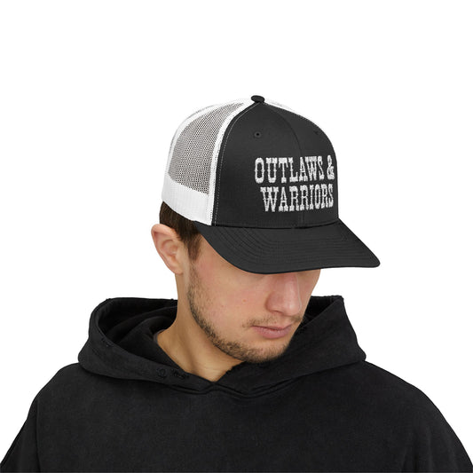 Outlaws & Warriors Snapback Embroidered Trucker Cap