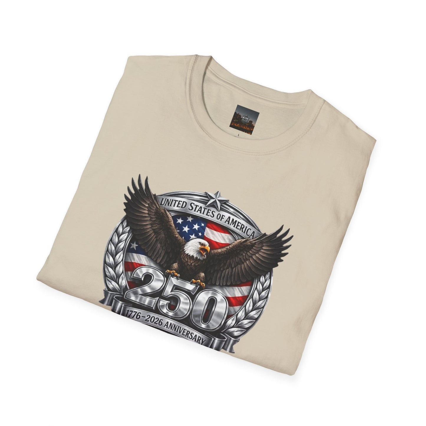 #250 Patriotic Bald Eagle 250 United States Emblem T-Shirt