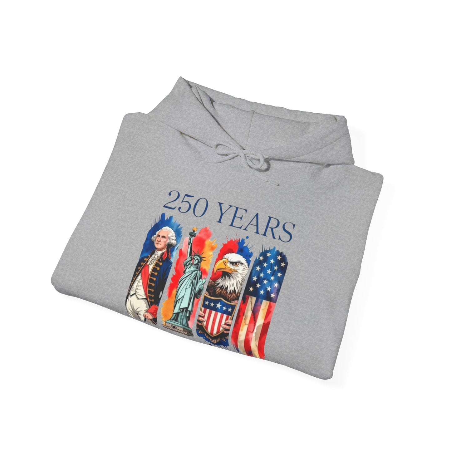 #250 250 Years American History Celebration 1776–2026 Patriotic Hoodie