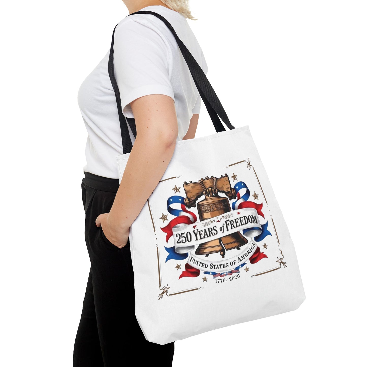 #250 250 Years of Freedom Liberty Bell Tote Bag