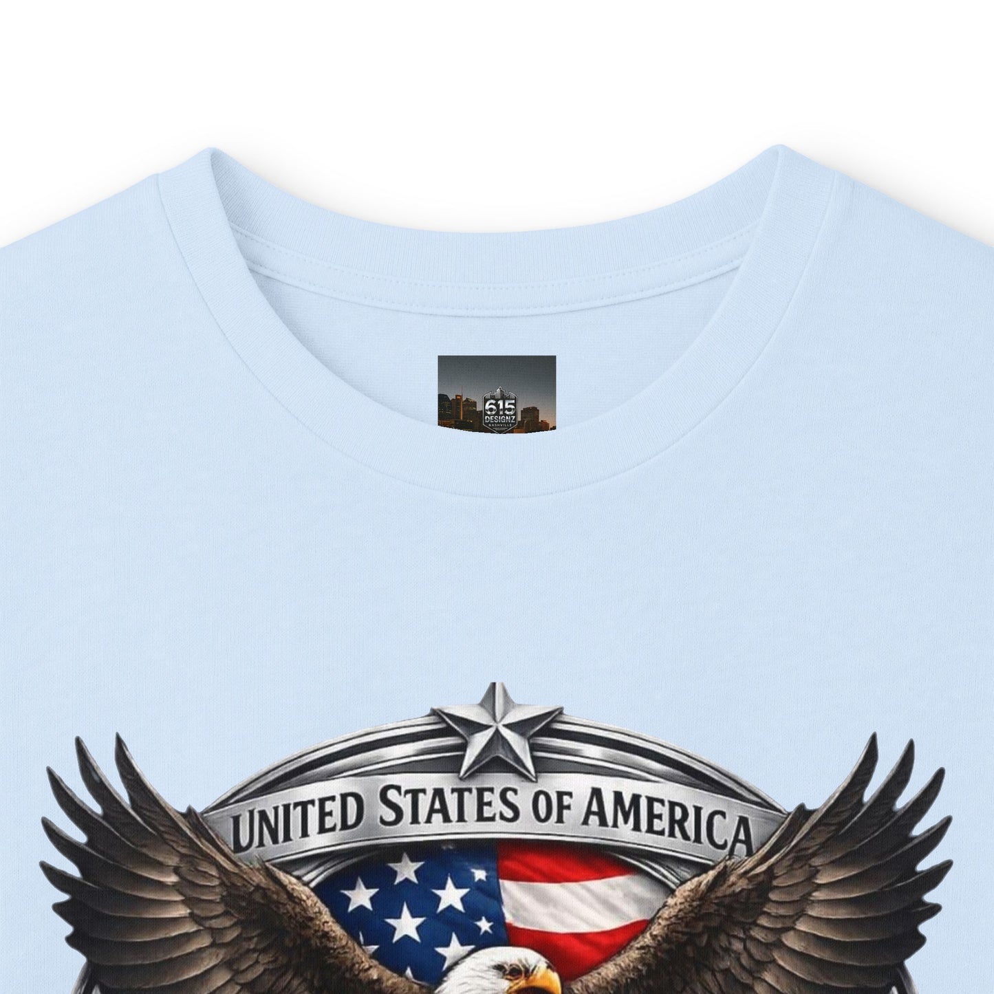 #250 Patriotic Bald Eagle 250 United States Emblem Long Sleeve Tee
