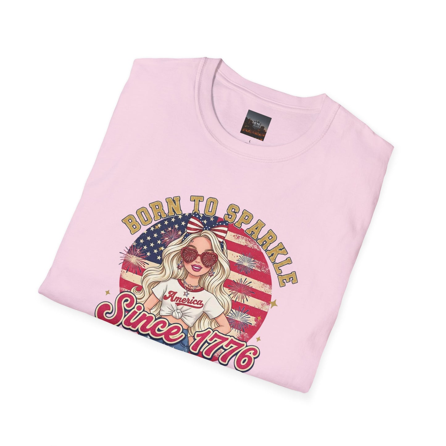 #250 "Born to Sparkle Since 1776" Patriotic T-Shirt
