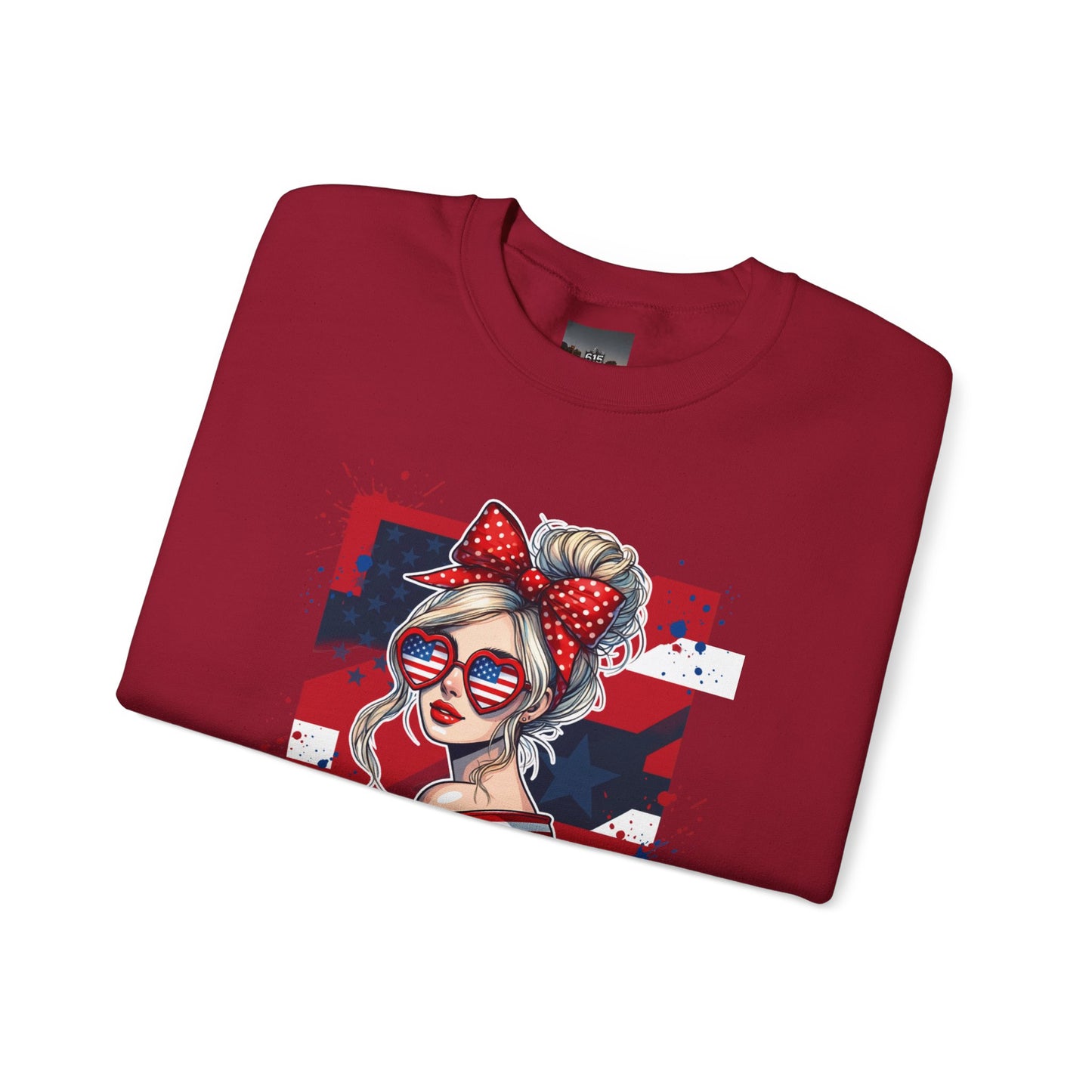 #250 All American Girl Patriotic Sweatshirt