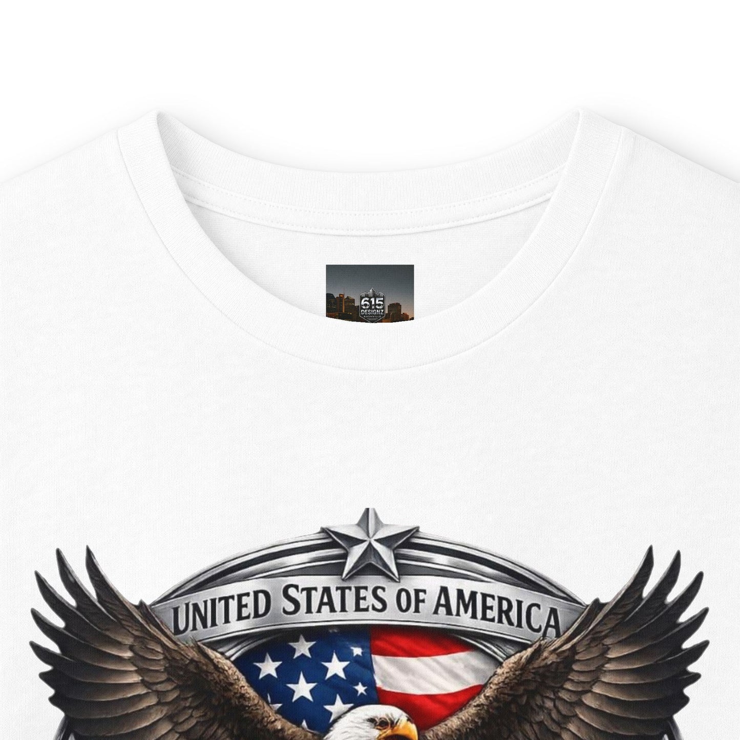 #250 Patriotic Bald Eagle 250 United States Emblem Long Sleeve Tee