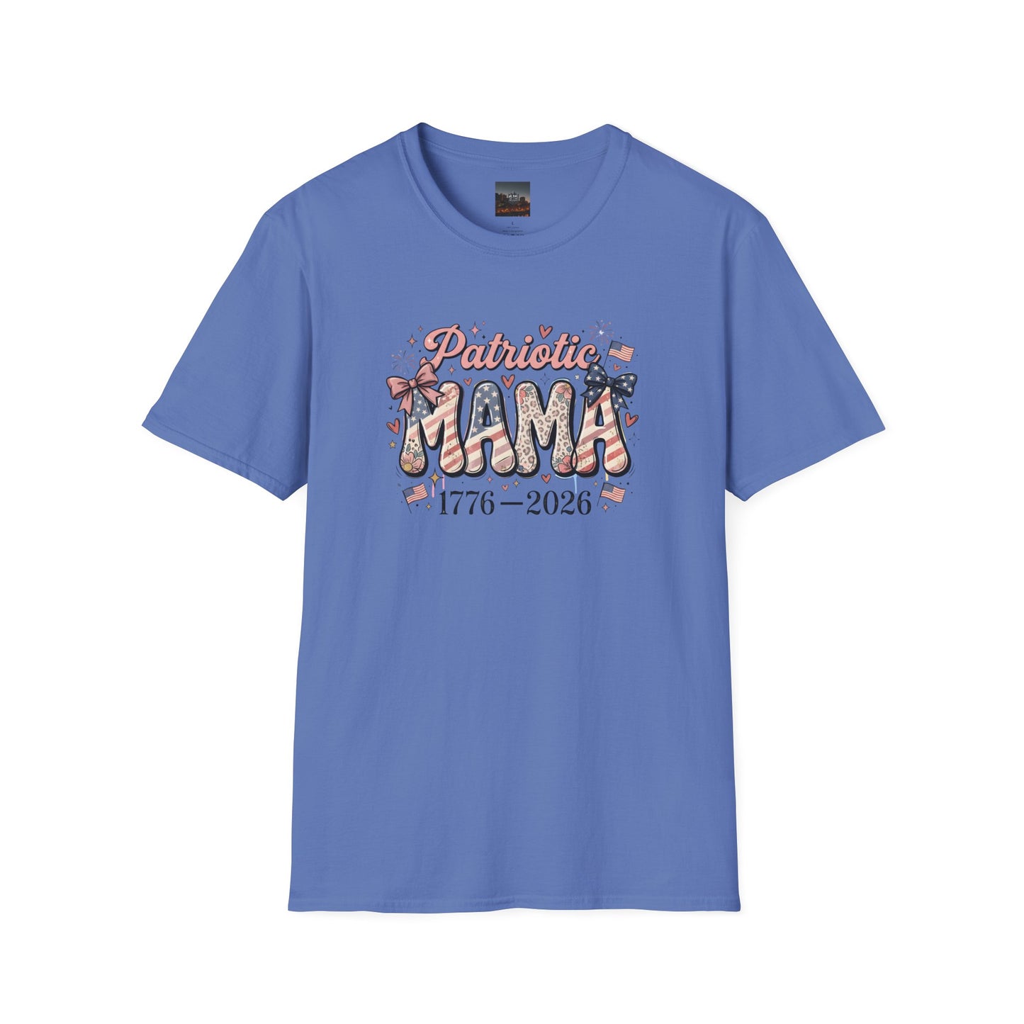#250 Patriotic Mama 1776–2026 American Flag T-Shirt