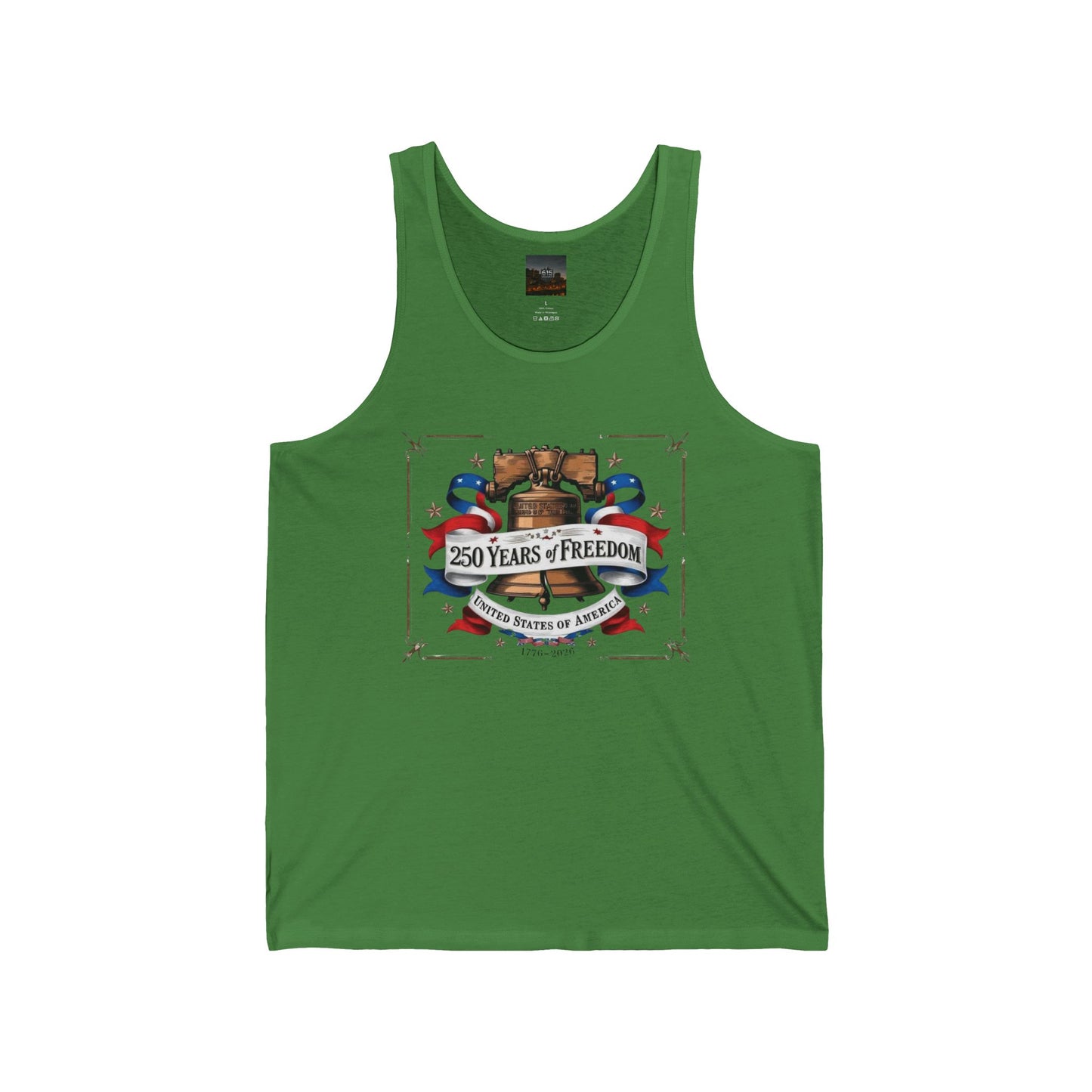 #250 250 Years of Freedom Liberty Bell Jersey Tank Top