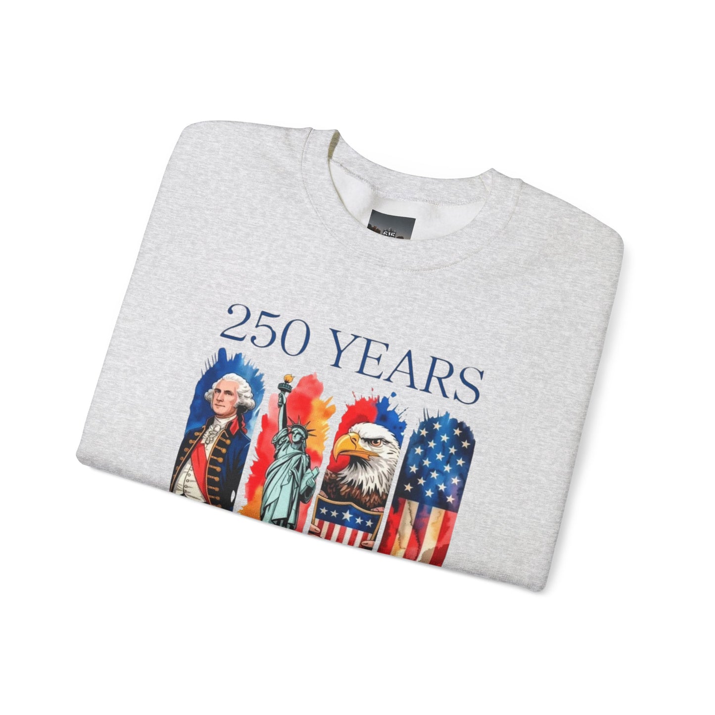 #250 250 Years American History Celebration 1776–2026 Patriotic Crewneck Sweatshirt