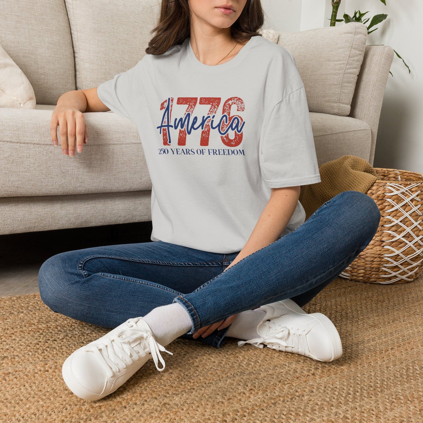 #250 1776 America: 250 Years of Freedom' Patriotic Independence Day Soft-Style Tee