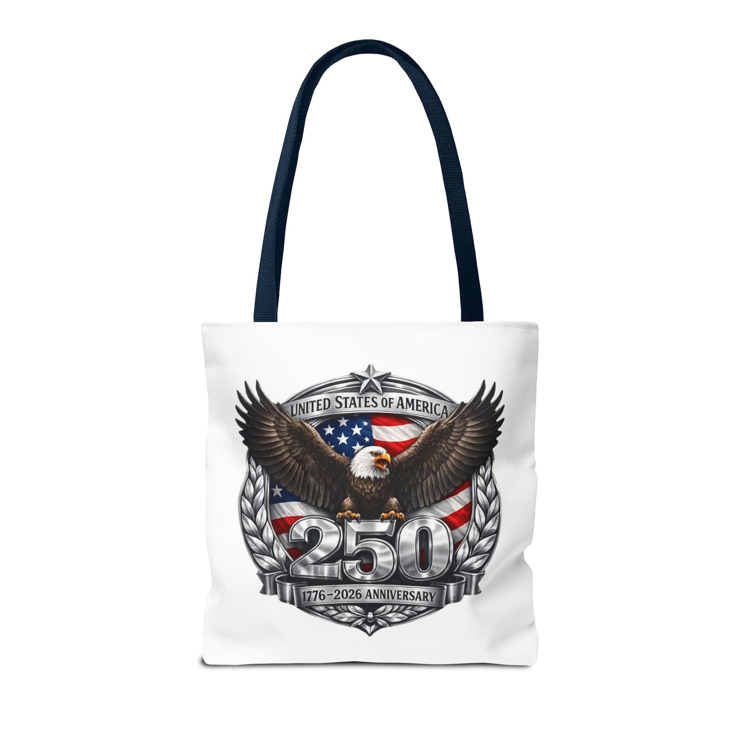#250 Patriotic Bald Eagle 250 United States Emblem Tote Bag