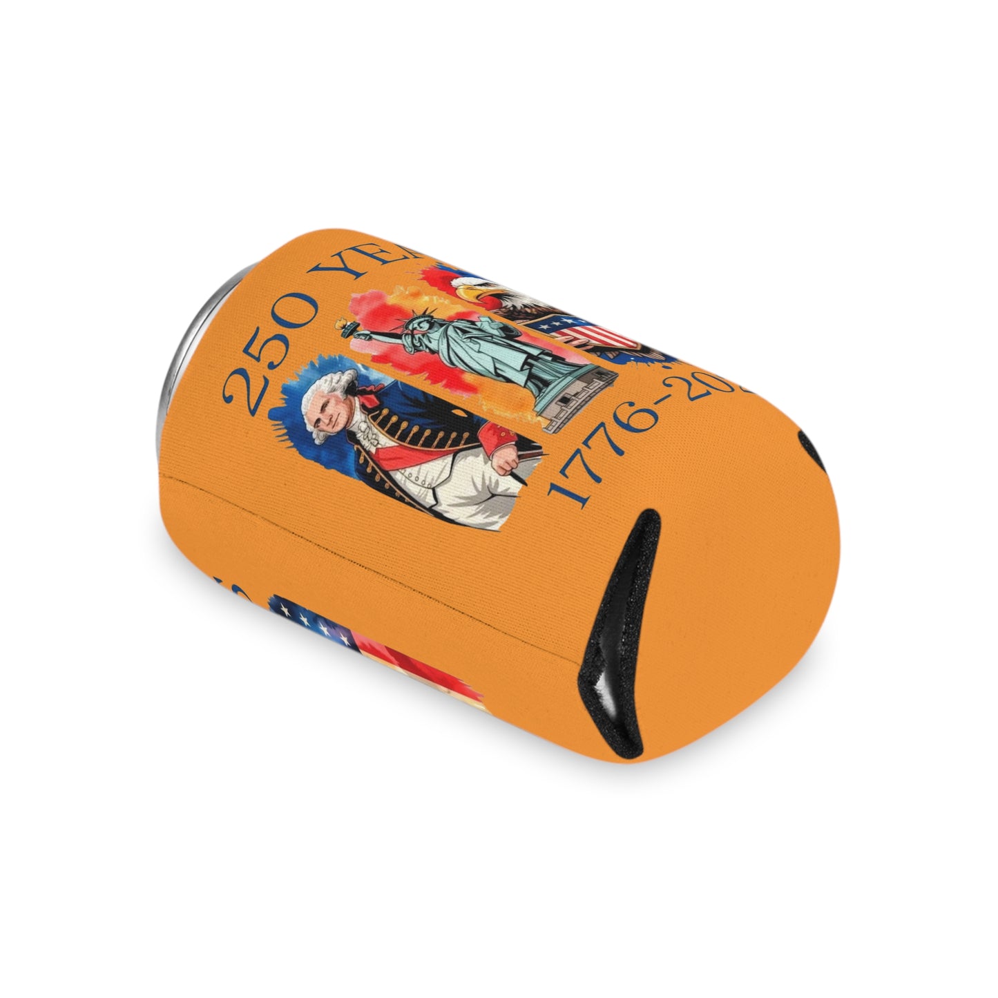 #250 250 Years American History Celebration 1776–2026 Patriotic Can Cooler - Beverage Koozie