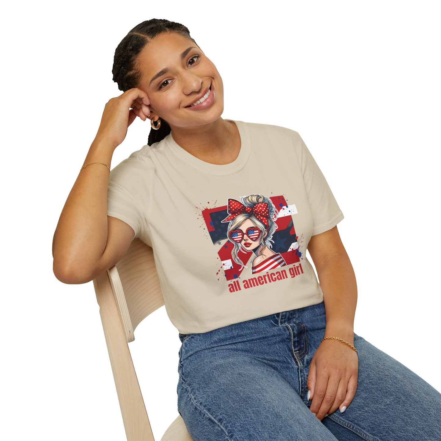 #250 All American Girl Patriotic T-Shirt