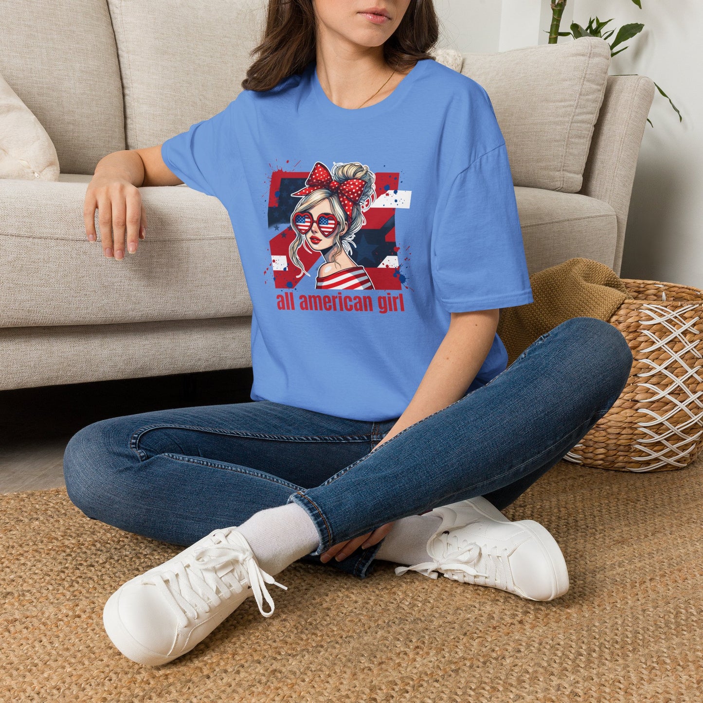 #250 All American Girl Patriotic T-Shirt