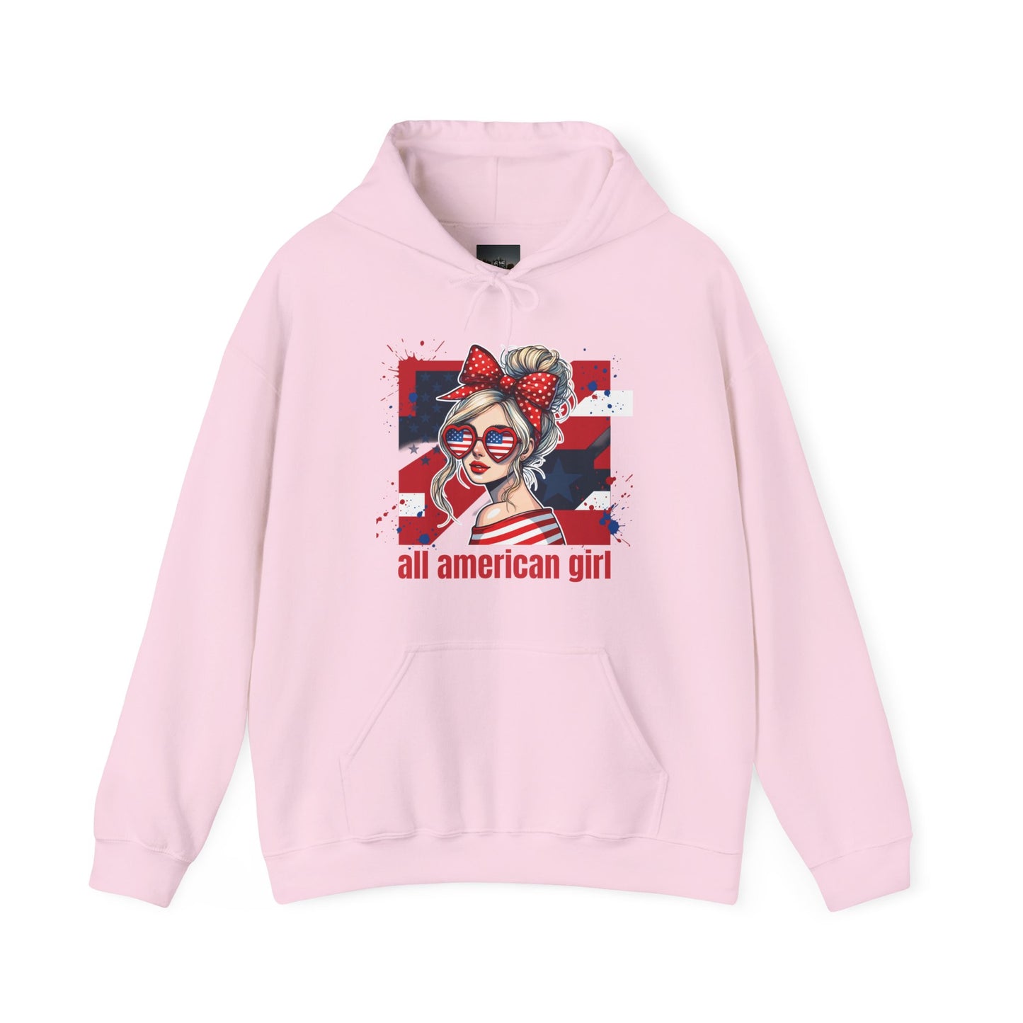 #250 All American Girl Patriotic Hoodie