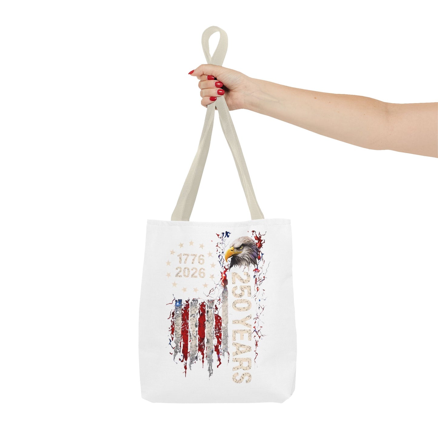 #250 1776-2026 250 Years USA Bicentennial Eagle Tote Bag
