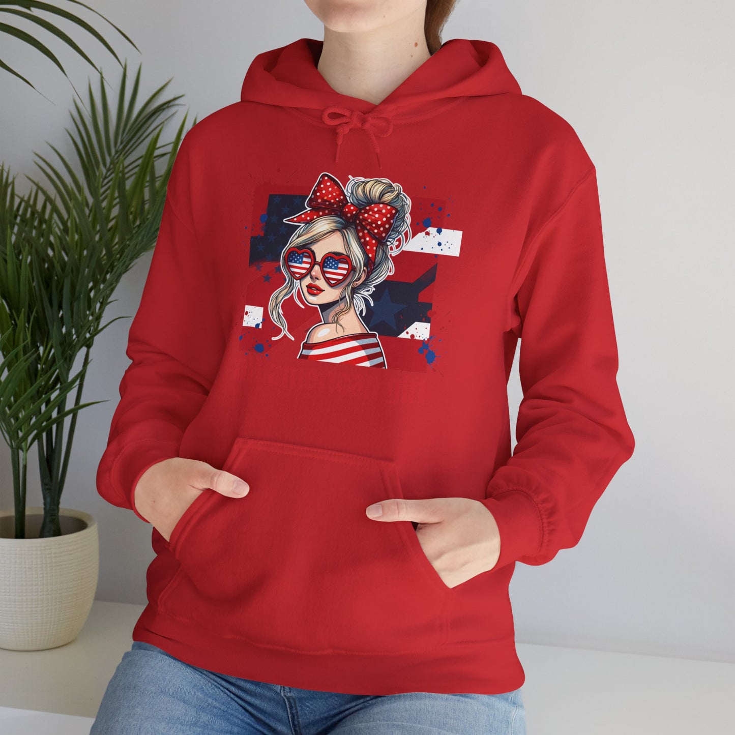 #250 All American Girl Patriotic Hoodie