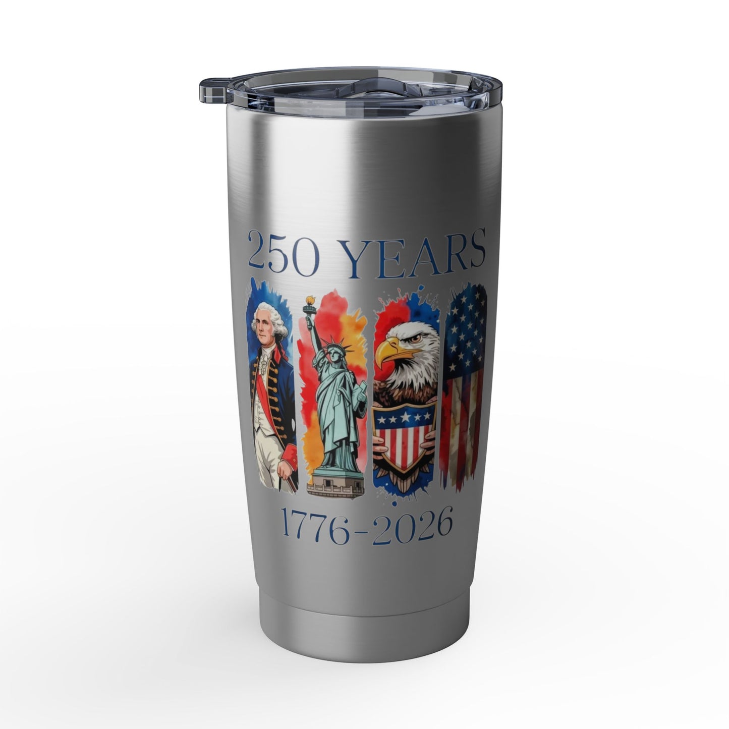 #250 250 Years American History Celebration 1776–2026 Patriotic Vagabond 20oz Tumbler Stainless Travel Cup