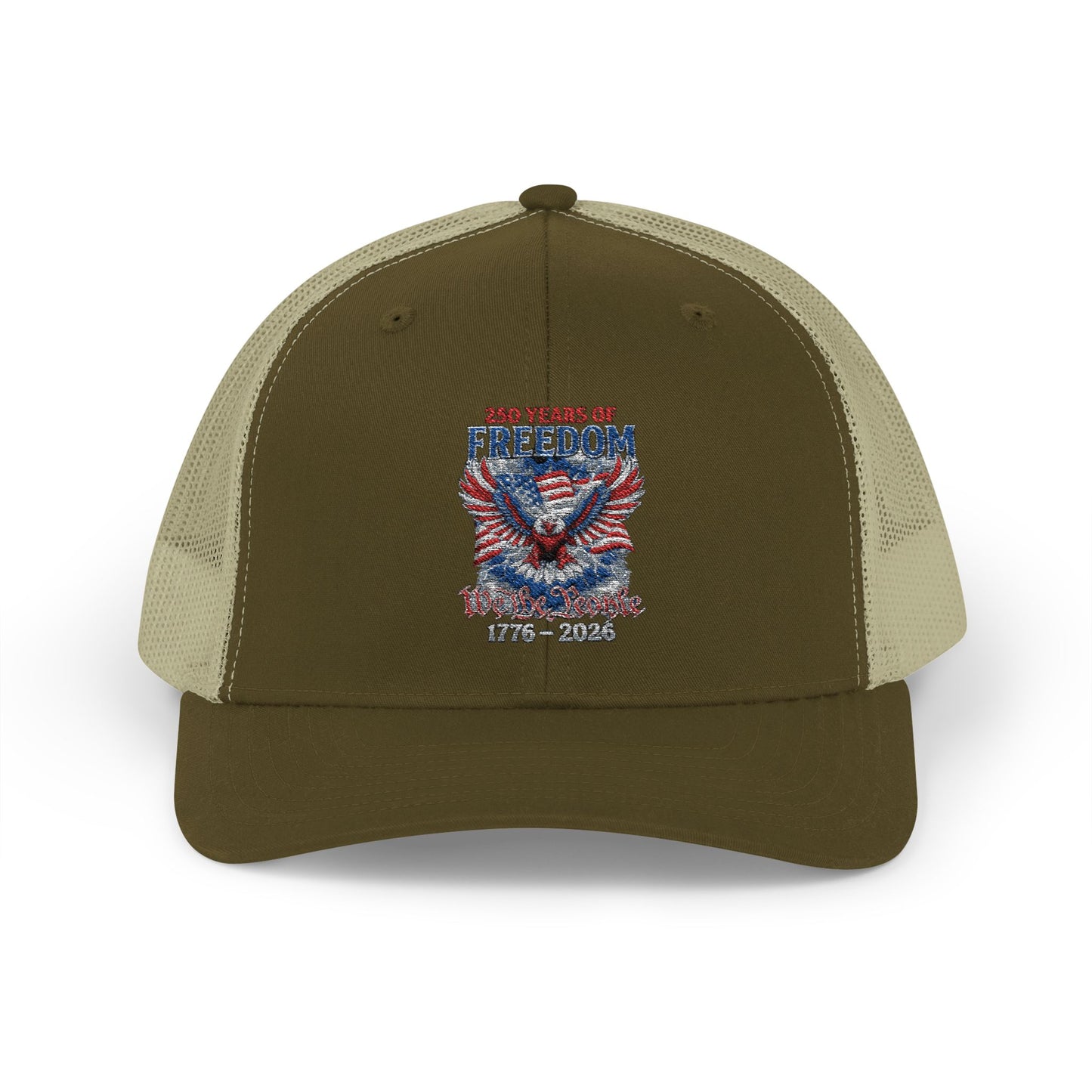 #250 250 Years of Freedom 1776–2026 Eagle Snapback Trucker Cap