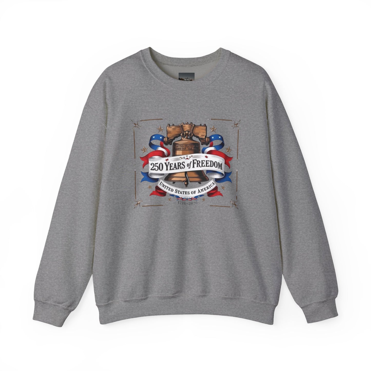 #250 250 Years of Freedom Liberty Bell Crewneck Sweatshirt