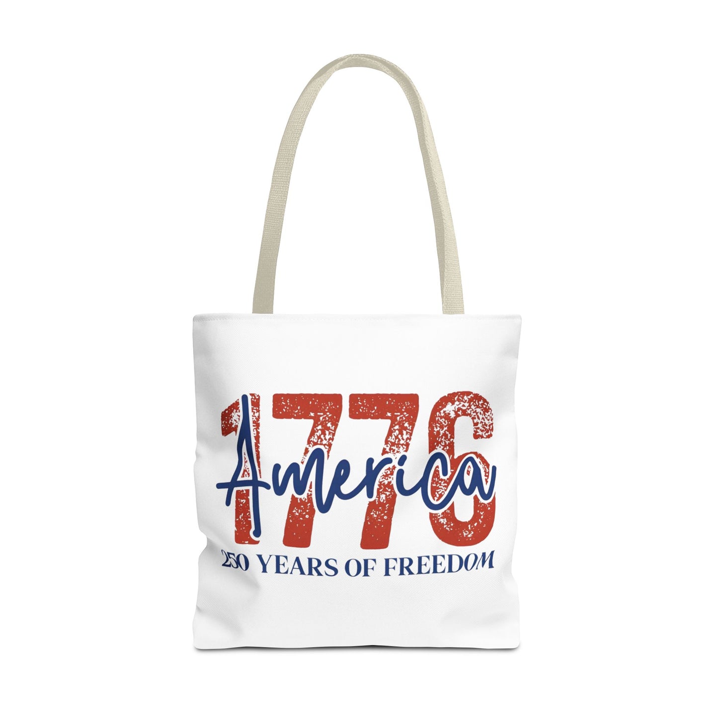 #250 1776 America: 250 Years of Freedom' Patriotic Independence Day Tote Bag
