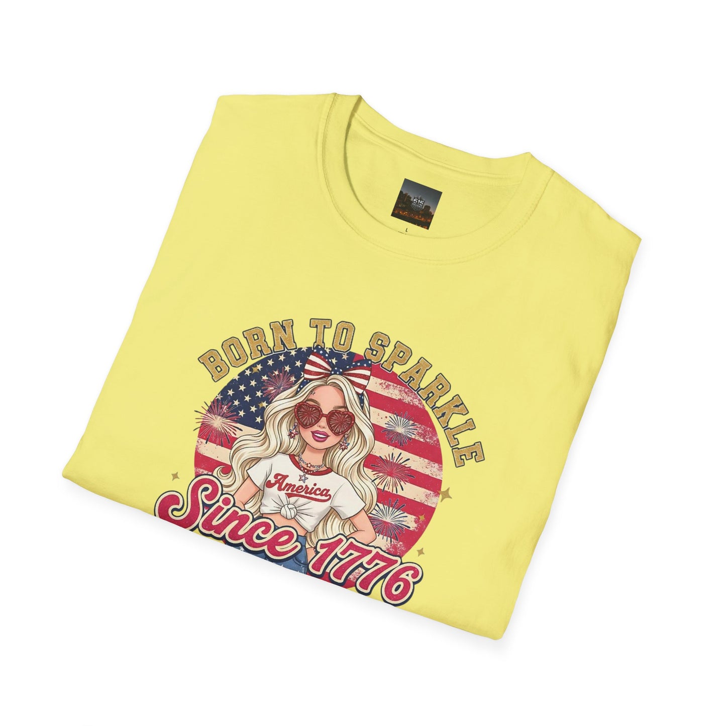 #250 "Born to Sparkle Since 1776" Patriotic T-Shirt