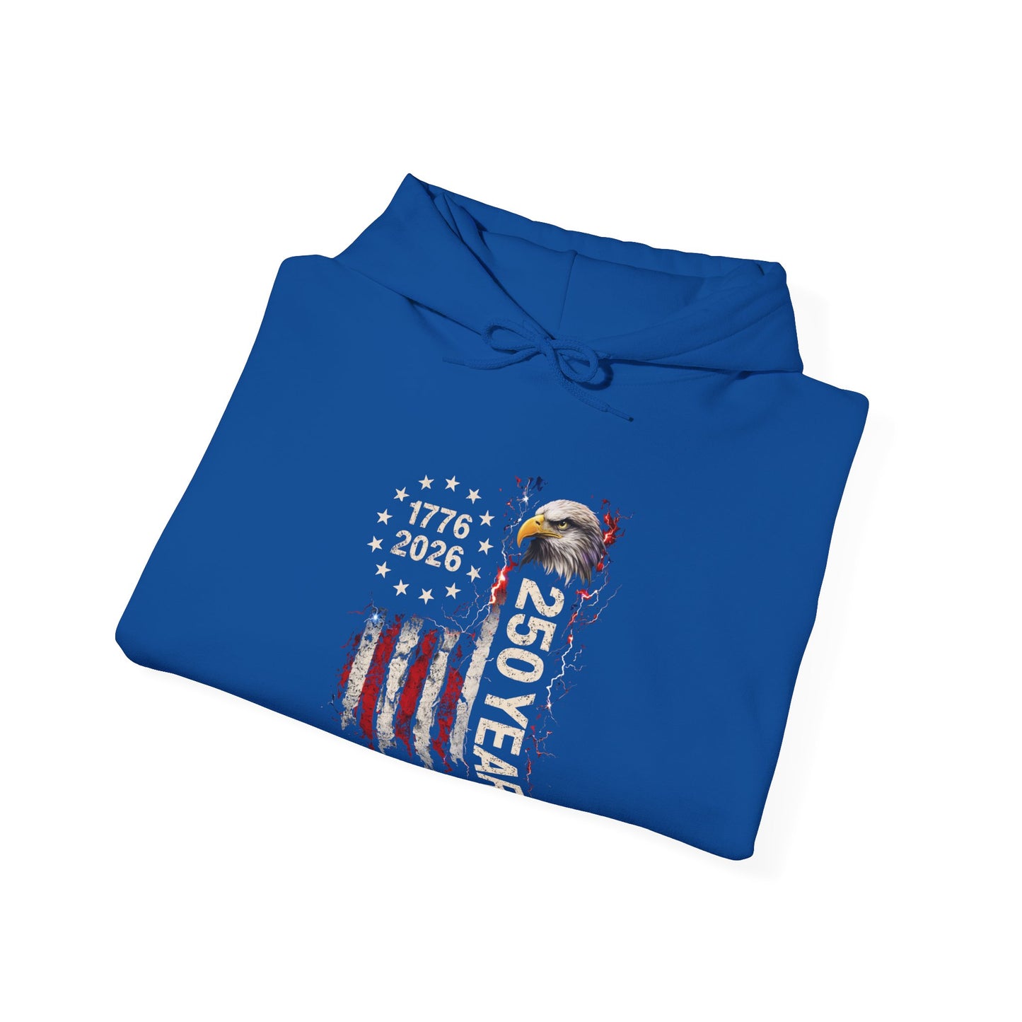#250 1776-2026 250 Years USA Bicentennial Eagle Hoodie